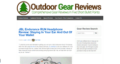 Desktop Screenshot of outdoor-gear-reviews.com